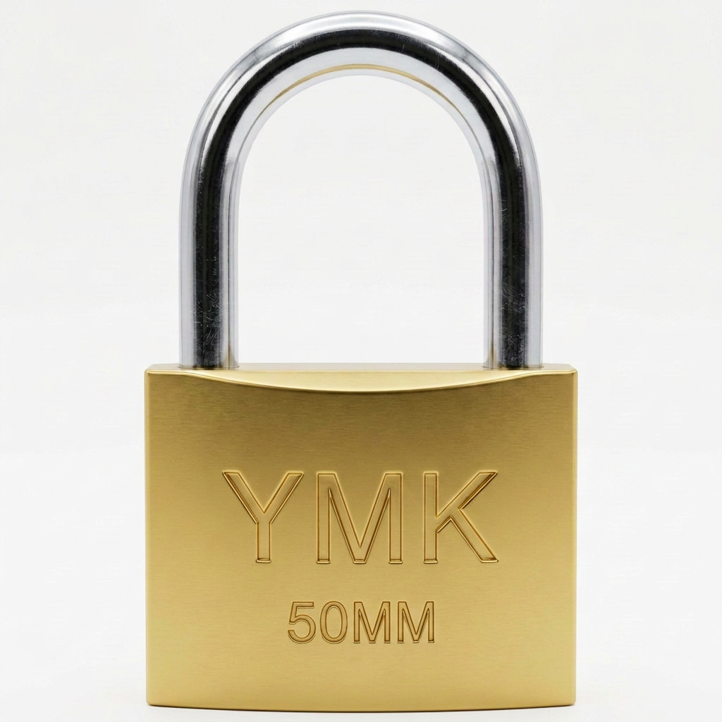 YMK SARI BOYALI DÖKÜM ASMA KİLİT 50mm