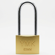 YMK SARI BOYALI UZUN KANCALI DÖKÜM ASMA KİLİT 63mm