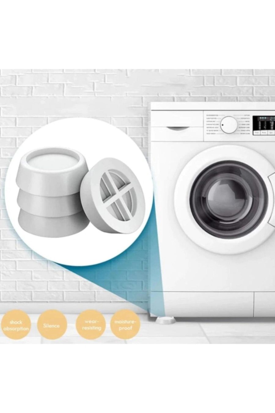 Çamaşır Makinesi Titreşim Önleyici Ayak Cosmiq 4 Adet (SİEMENS - BOSCH - ARÇELİK - VESTEL) | CCMTÖA